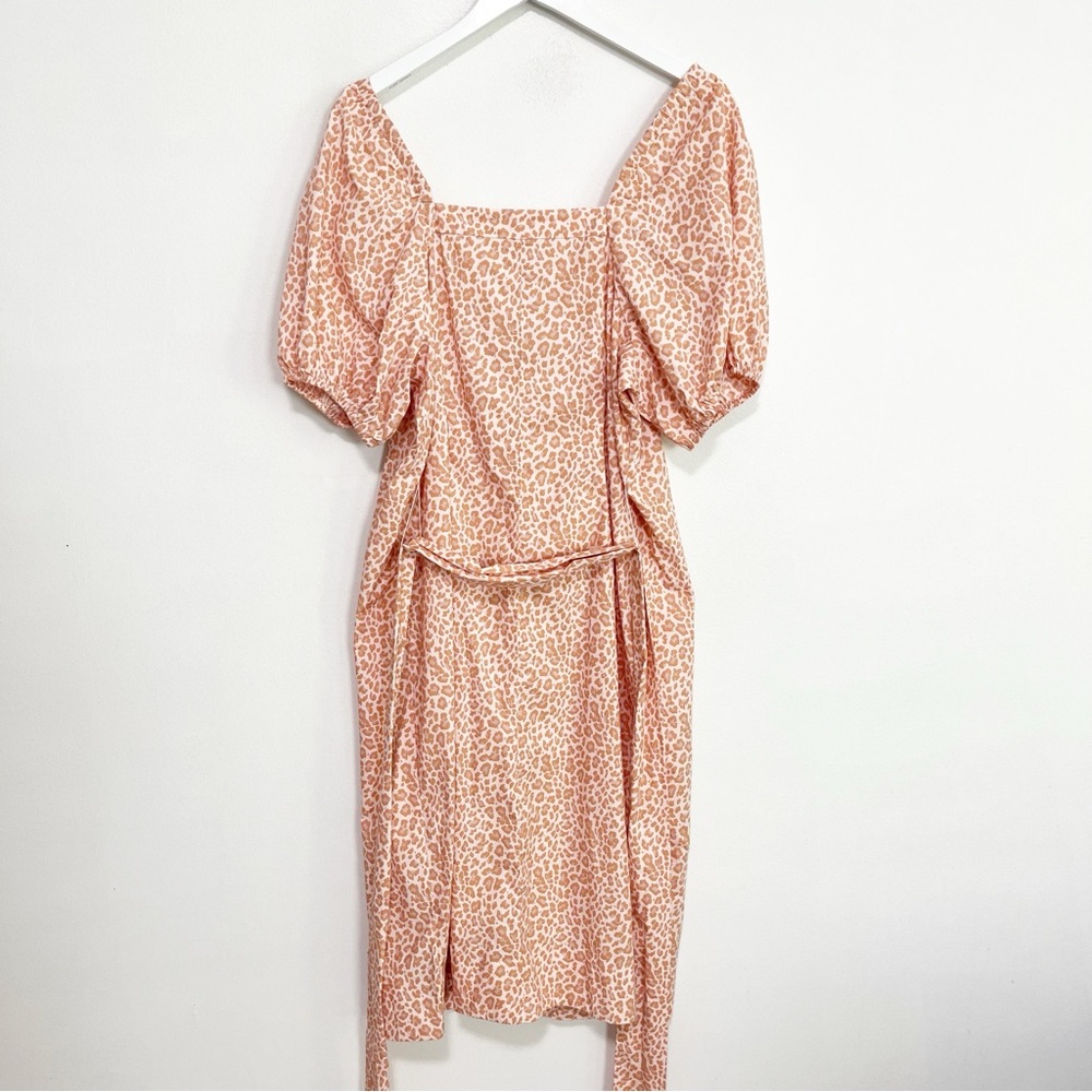 J. Crew Pink Animal Print Midi Dress - Picture 7 of 10